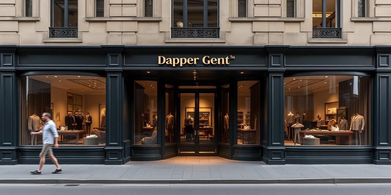 Exterior view of The Dapper Gent storefront in Melbourne